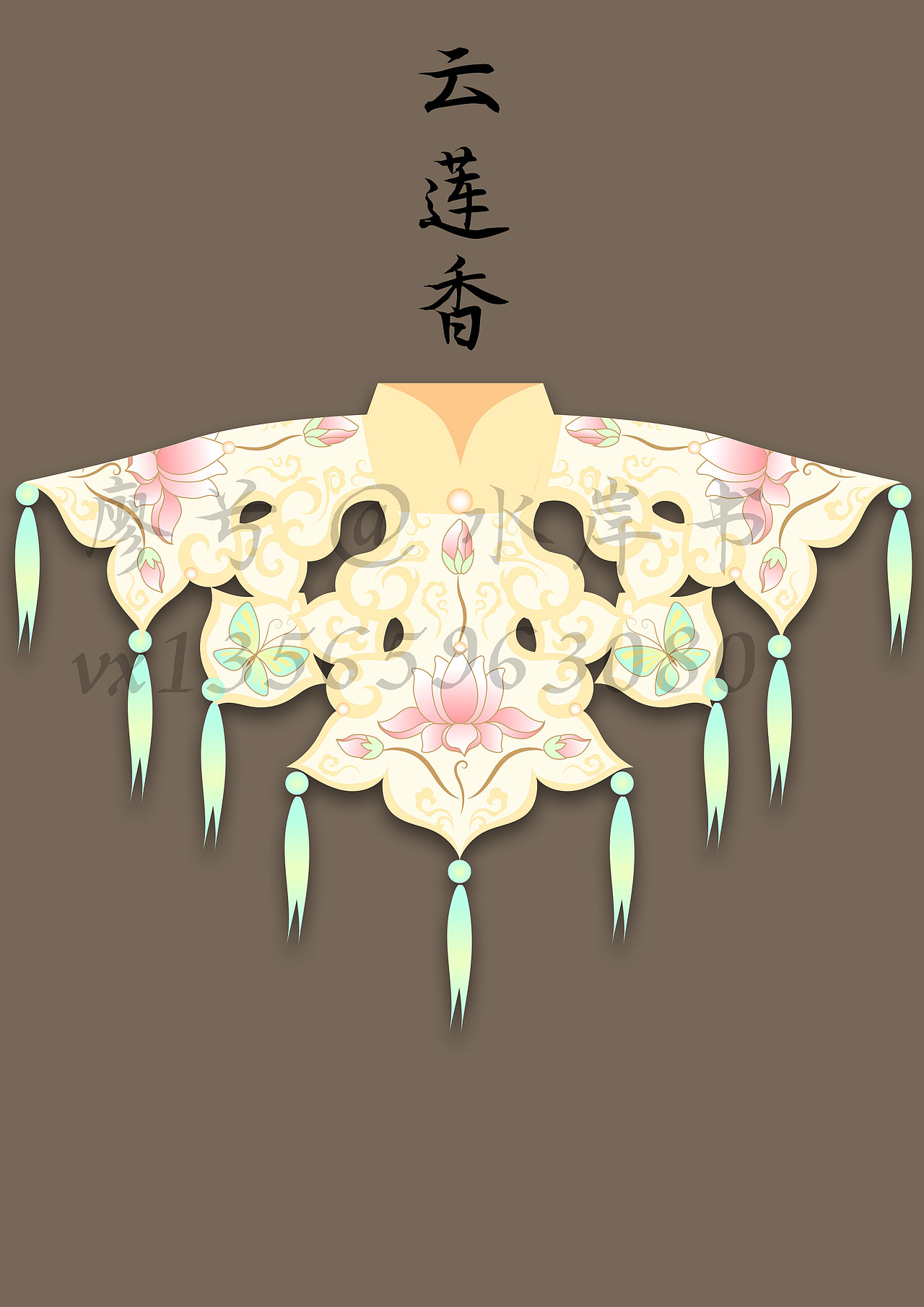 云肩香囊原创设计汉服周边设计