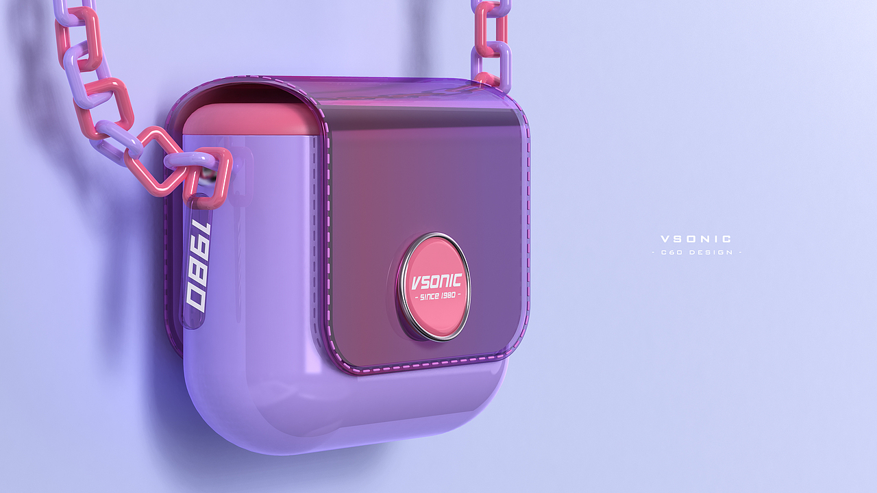 vsonic tws耳机 潮流鬼马风|工业/产品|电子产品|橘子绵绵冰_原创作品