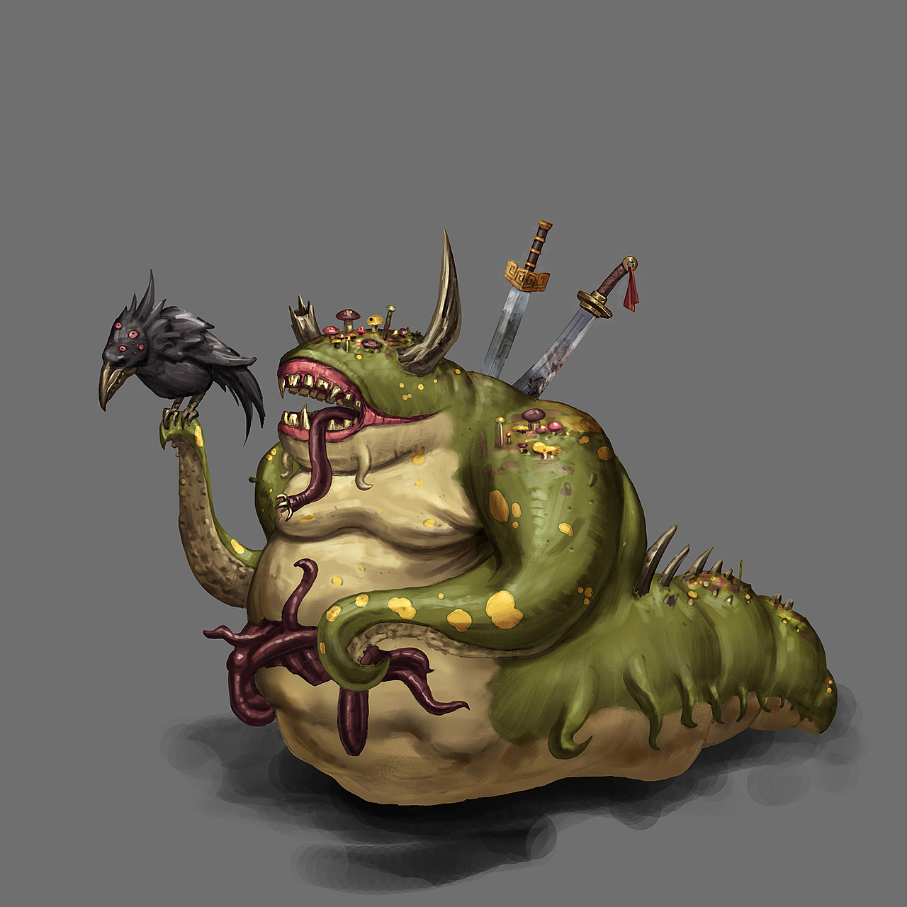 克苏鲁怪物|插画|概念设定|郭一吹 - 原创作品 - 站酷 (zcool)