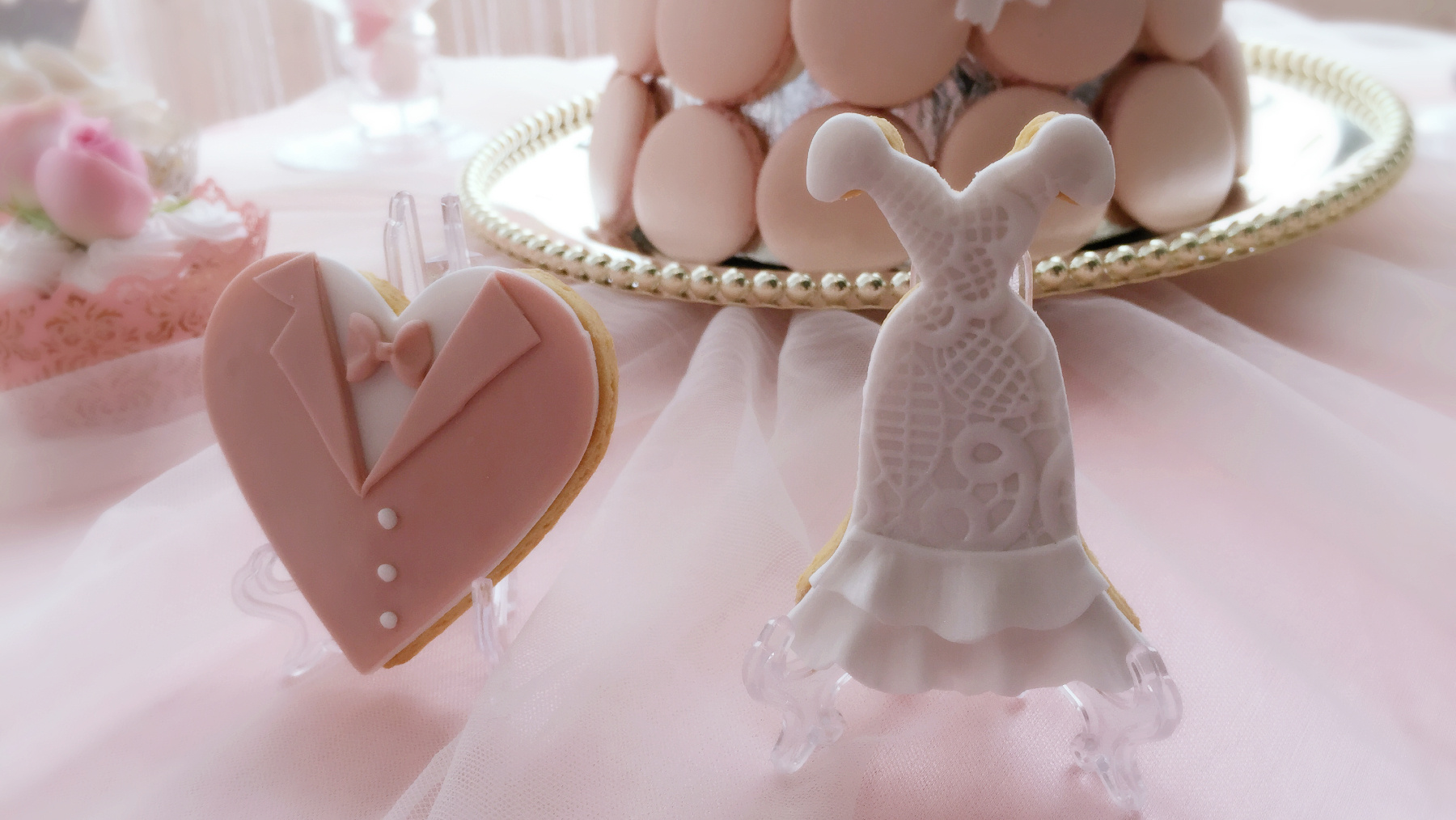 翻糖粉色系婚礼甜品台|手工艺|其他手工艺|糖昊 - 原创作品 - 站酷 (ZCOOL)