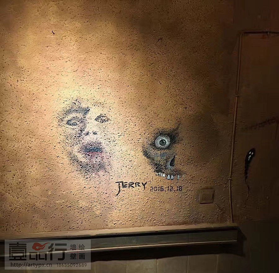 3d墙体手绘墙画|写实墙面彩绘|太原墙绘|墙绘3d画