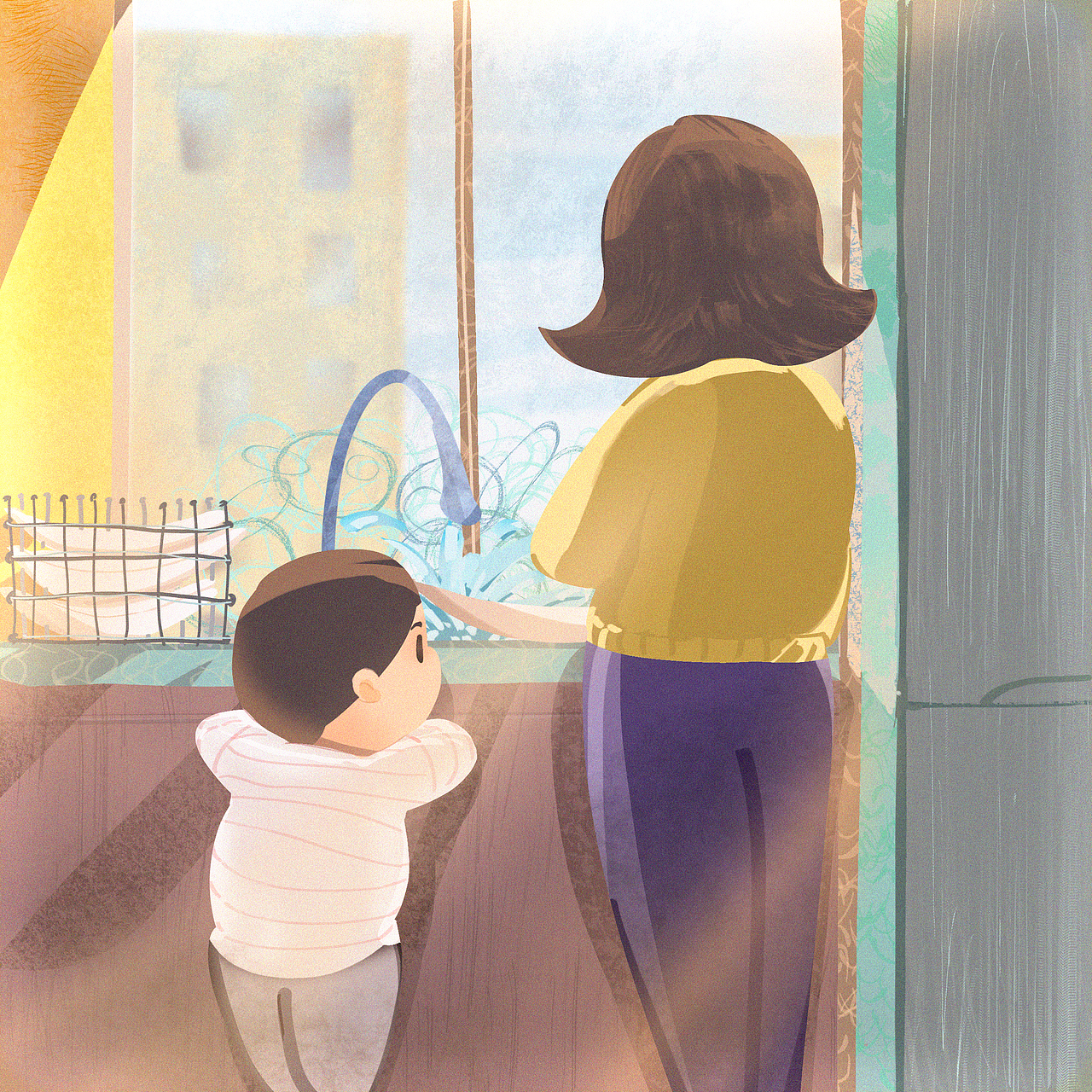家庭教育主题插画（图ZMjM0MTU2Mjc2） - 绘本 - 站酷设计师生活大魔王F原创素材 - 站酷ZCOOL