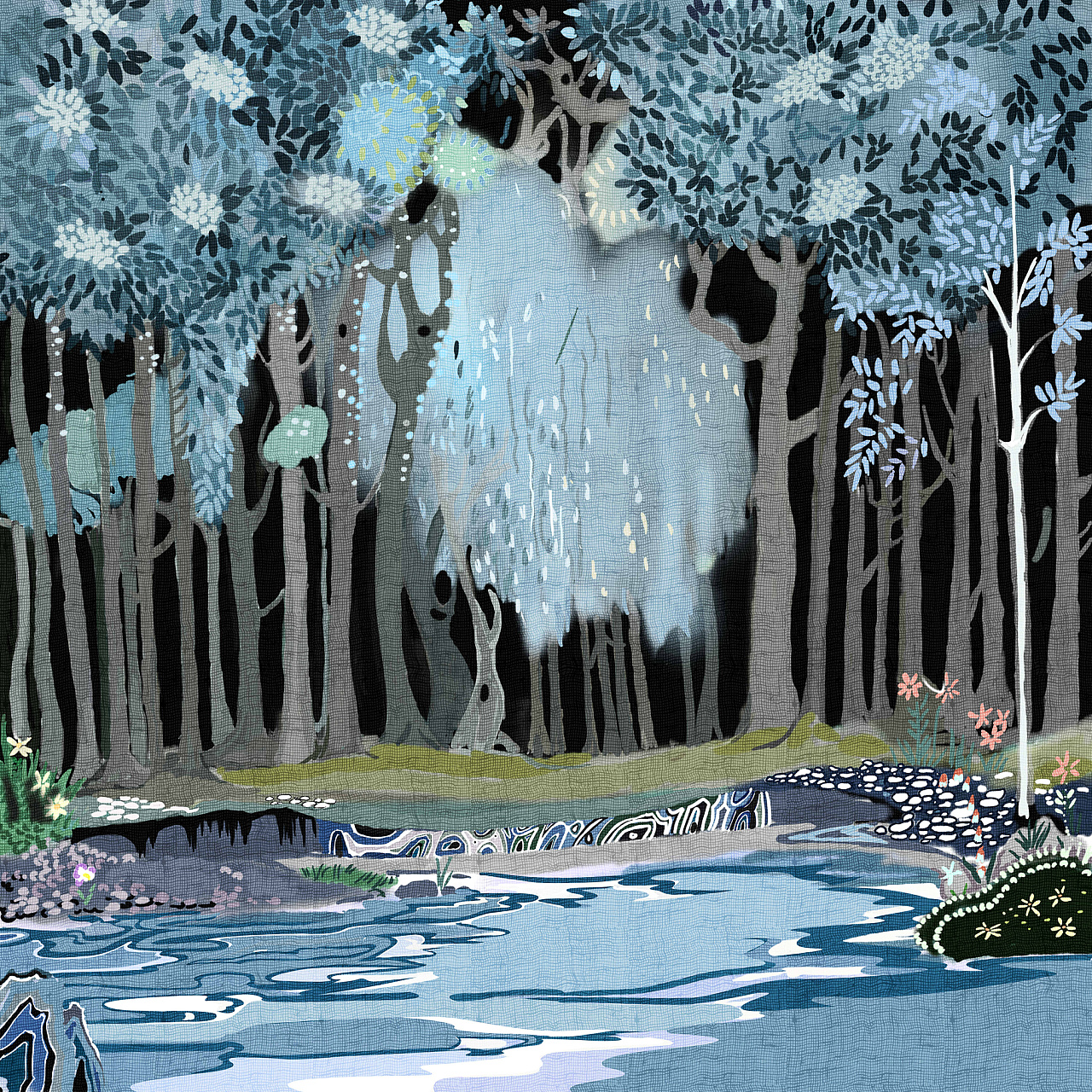 流水自然|插画|创作习作|插画师圆 - 原创作品 - 站酷 (zcool)