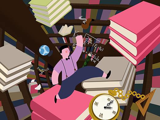 书房趣事（个人主页-ZNTU4NDIzNjQ=） - 艺术插画 - 站酷设计师Z04498902原创素材 - 站酷ZCOOL