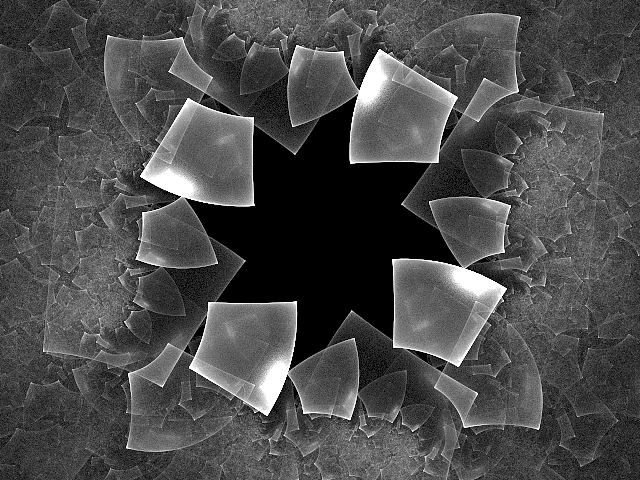 黑白抽象分形