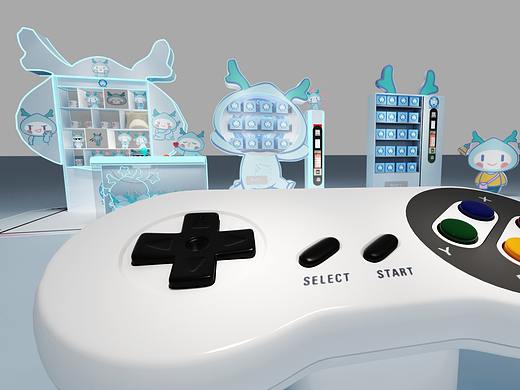 龙小湖快闪店设计3D效果图设计，定制各类3D效果图设计