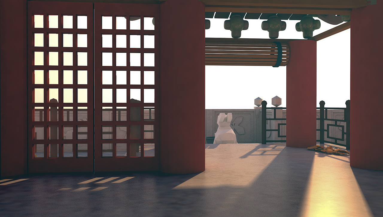 江南百景图3D场景制作：广寒宫（图ZMjMxMTM3MjQ4） - 场景 - 站酷设计师Ting汀兰原创素材 - 站酷ZCOOL