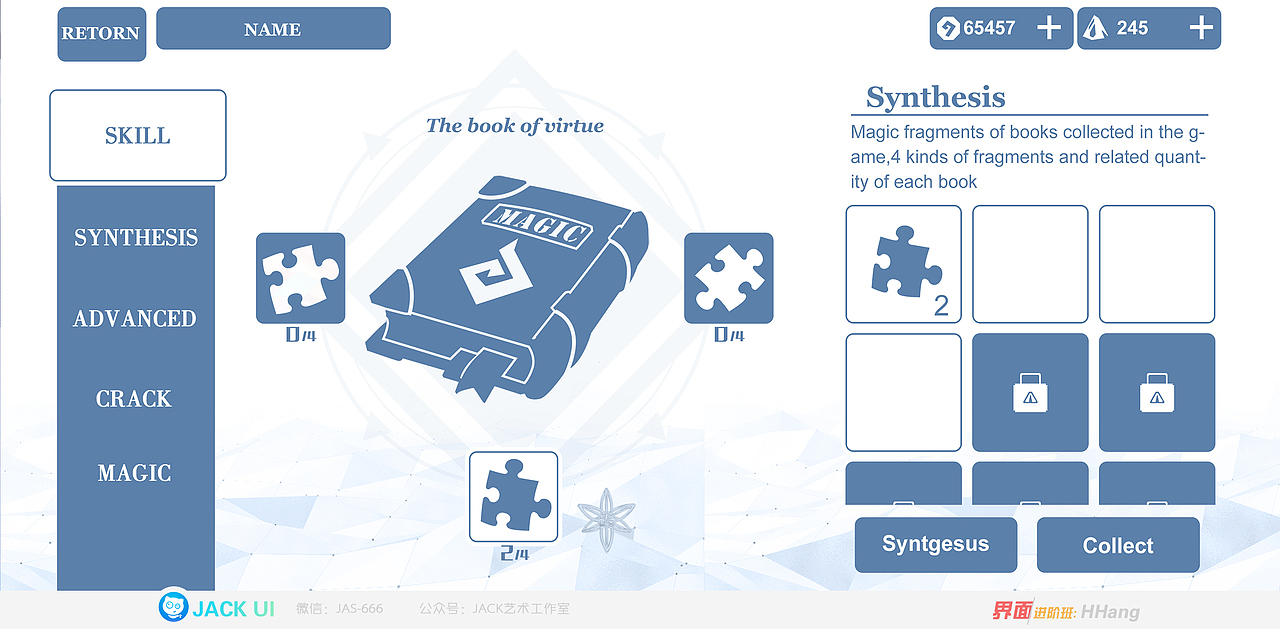 【JACK游戏UI】二次元、欧美Q版、写实科技交互界面（图ZMjMyNjAxNDU2） - 游戏UI - 站酷设计师Deviljack99原创素材 - 站酷ZCOOL