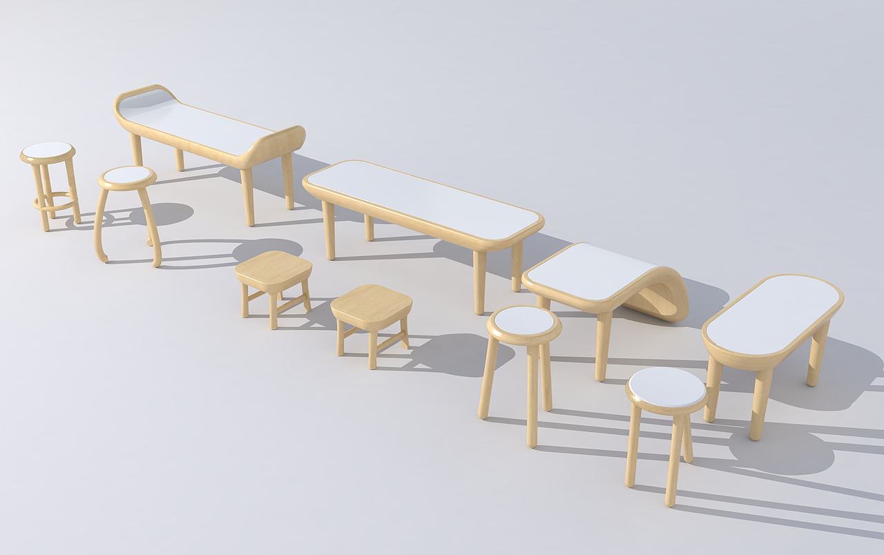 从明清家具提取灵感做一组坐具设计