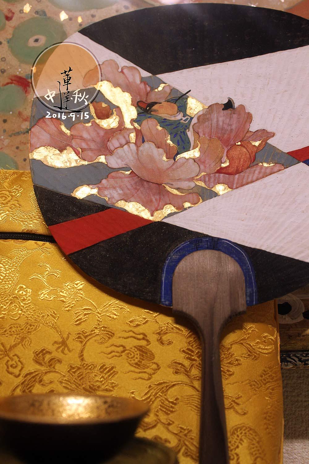【中秋】团扇岩彩画作小集,团团圆圆以贺中秋(图ZNTg2OTc4OTI=) - 绘画 - 站酷设计师莲羊原创素材 - 站酷ZCOOL