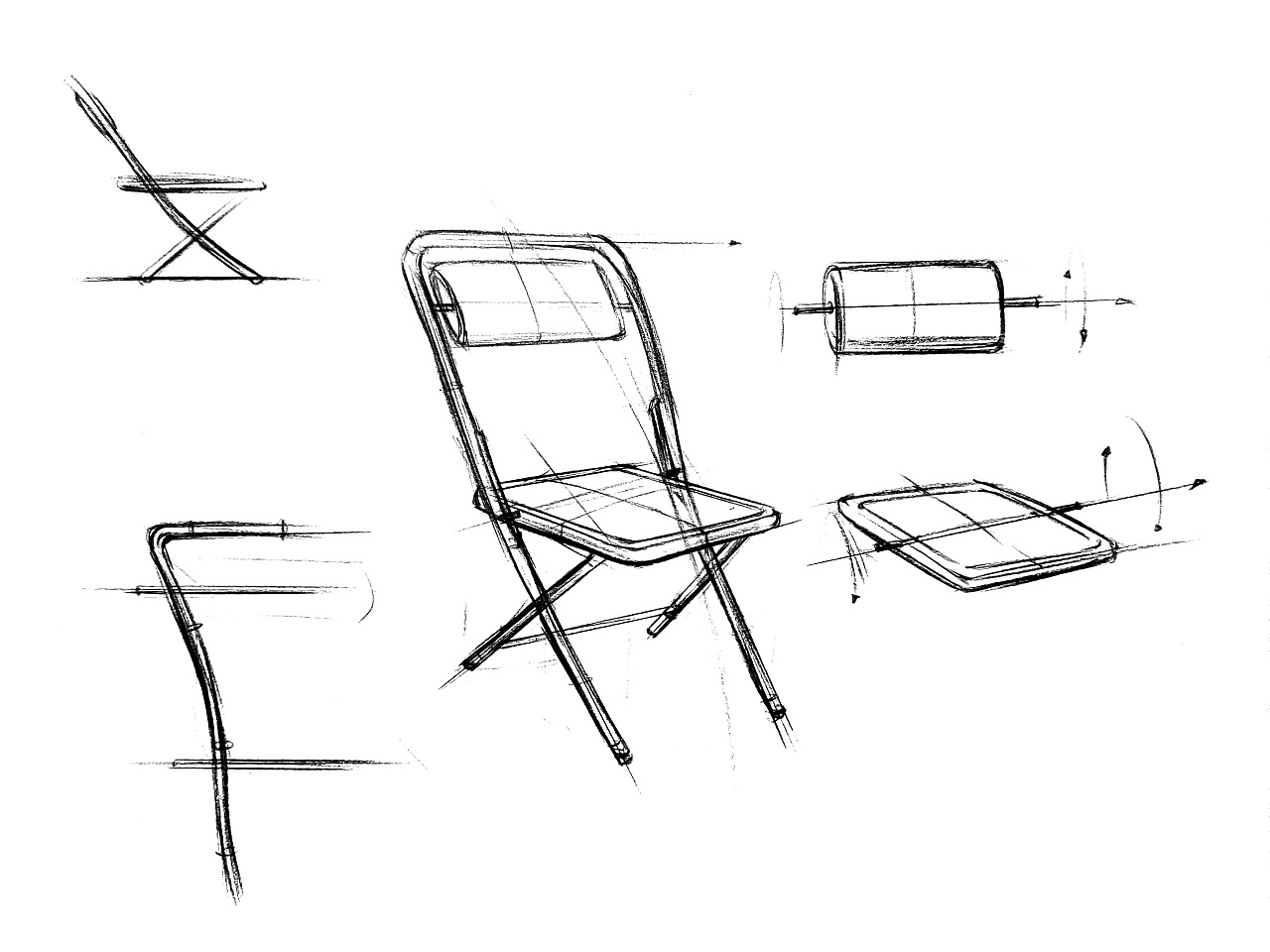 椅子手绘单体图片