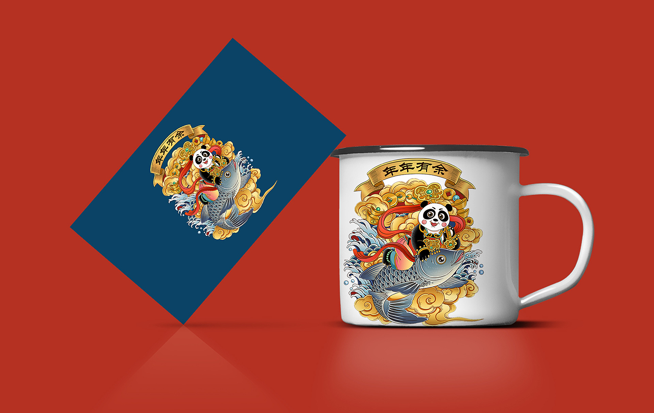 成都鱼头火锅品牌插画