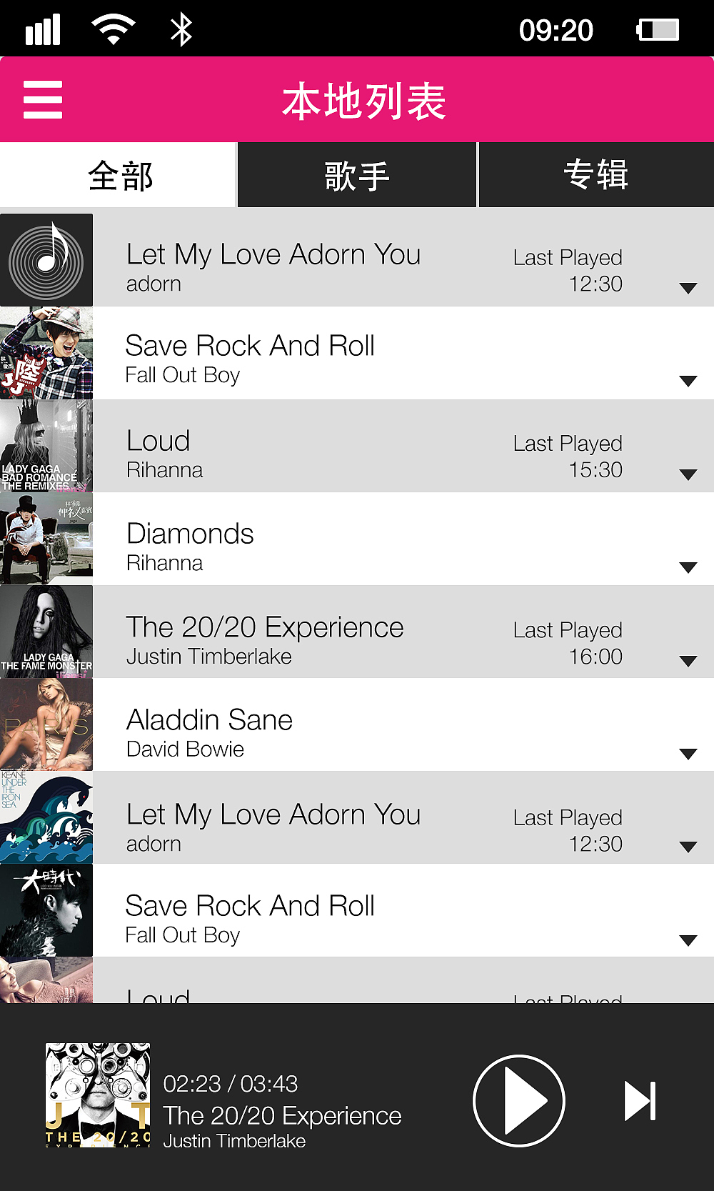 音乐播放器界面练习（图ZMTEwOTI4NDQ=） - 主题/皮肤 - 站酷设计师今个不打折原创素材 - 站酷ZCOOL