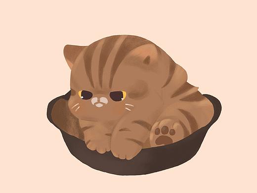 小猫咪（个人主页-ZNTQ1MTI2MDg=） - 儿童插画 - 站酷设计师腊十二12原创素材 - 站酷ZCOOL