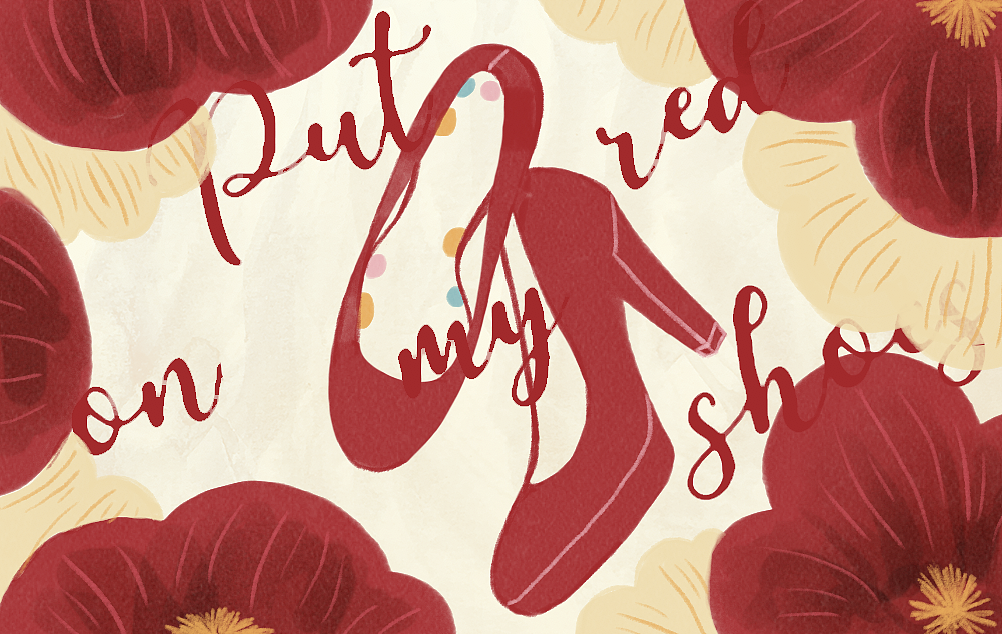 Put on my red shoes（图ZMTI1NTk1Nzg4） - 新锐潮流插画 - 站酷设计师Zoe旭原创素材 - 站酷ZCOOL