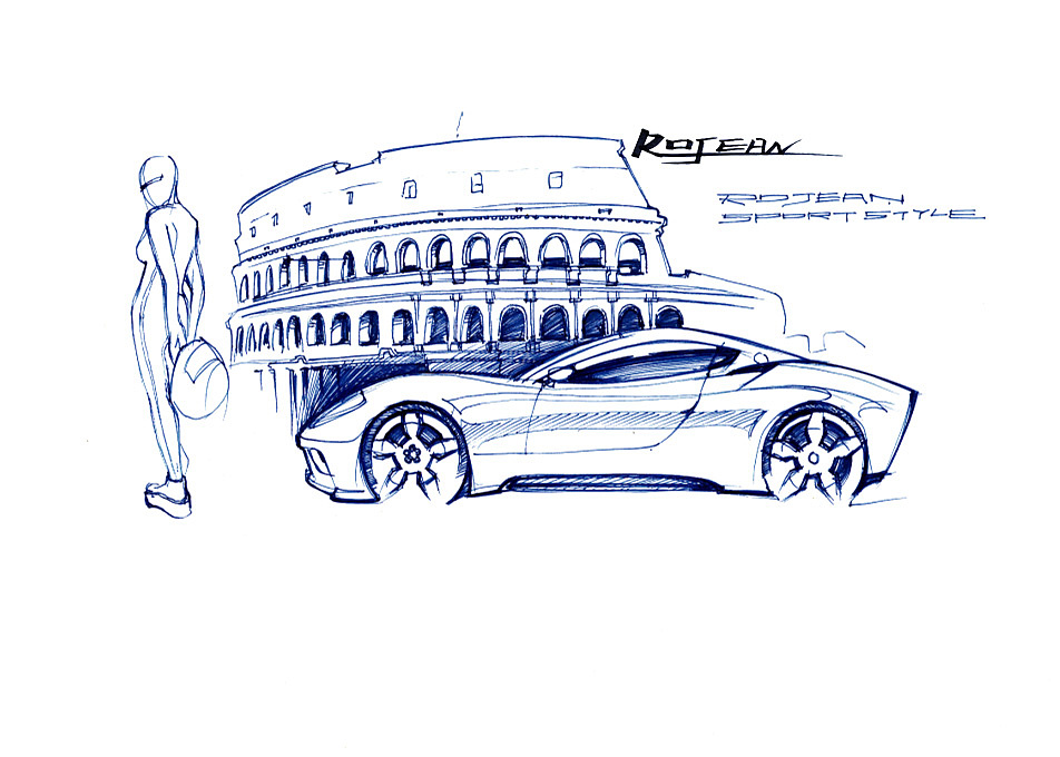 【汽车类】汽车手绘表现图（水笔）高清、无码、无水印大图分享！（图ZMjk3MTUzMDQ=） - 交通工具 - 站酷设计师Rojean原创素材 - 站酷ZCOOL
