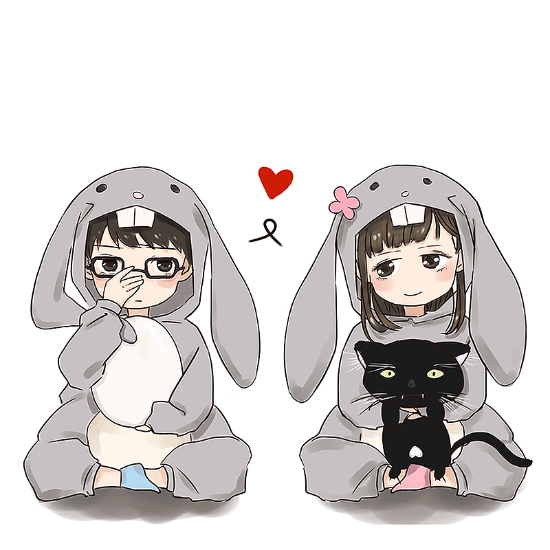 情头|动漫|单幅漫画|胖喵不是胖是猫_原创作品-站酷zcool