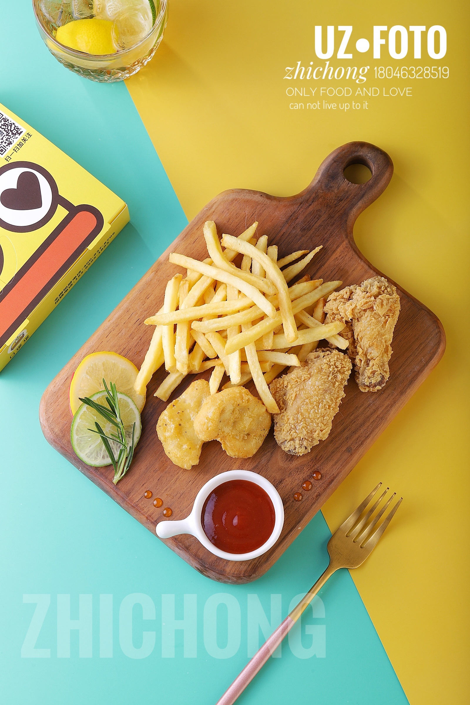 【优志摄影】汉堡鸡肉卷西式快餐拍摄