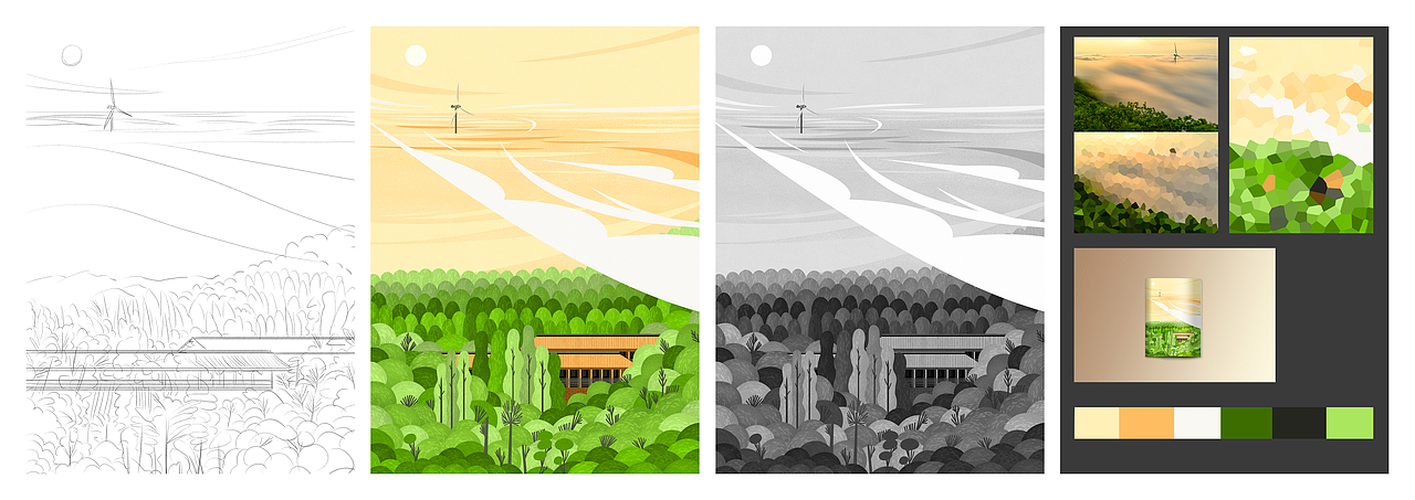 风景图 | 节日与节气（图ZMjY2MDgyMDI4） - 商业插画 - 站酷设计师aaaamieya原创素材 - 站酷ZCOOL