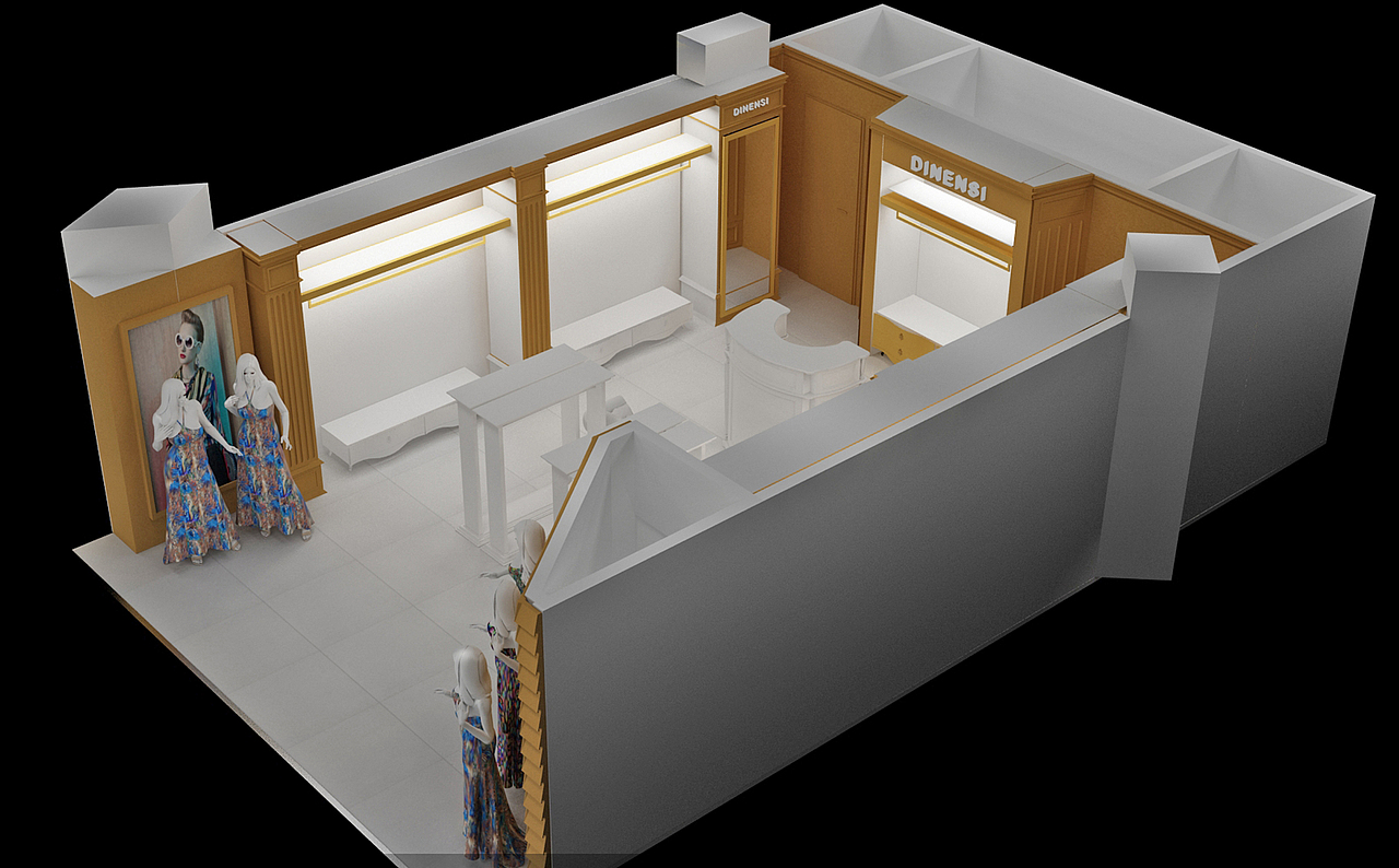 服装店设计（图ZMjAyODg5NTUy） - 建筑/空间 - 站酷设计师MR小小设计师原创素材 - 站酷ZCOOL