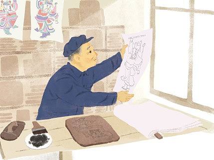 儿童插画|《请回门神守平安》