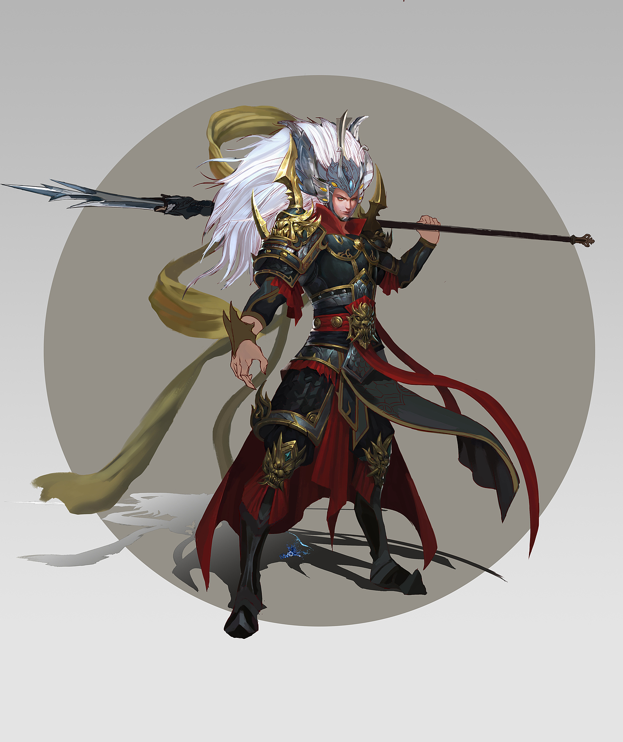 二郎神|插画|游戏原画|wwcnice_原创作品-站酷zcool