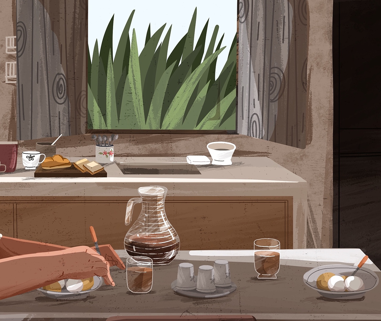 最近的三张电影插画