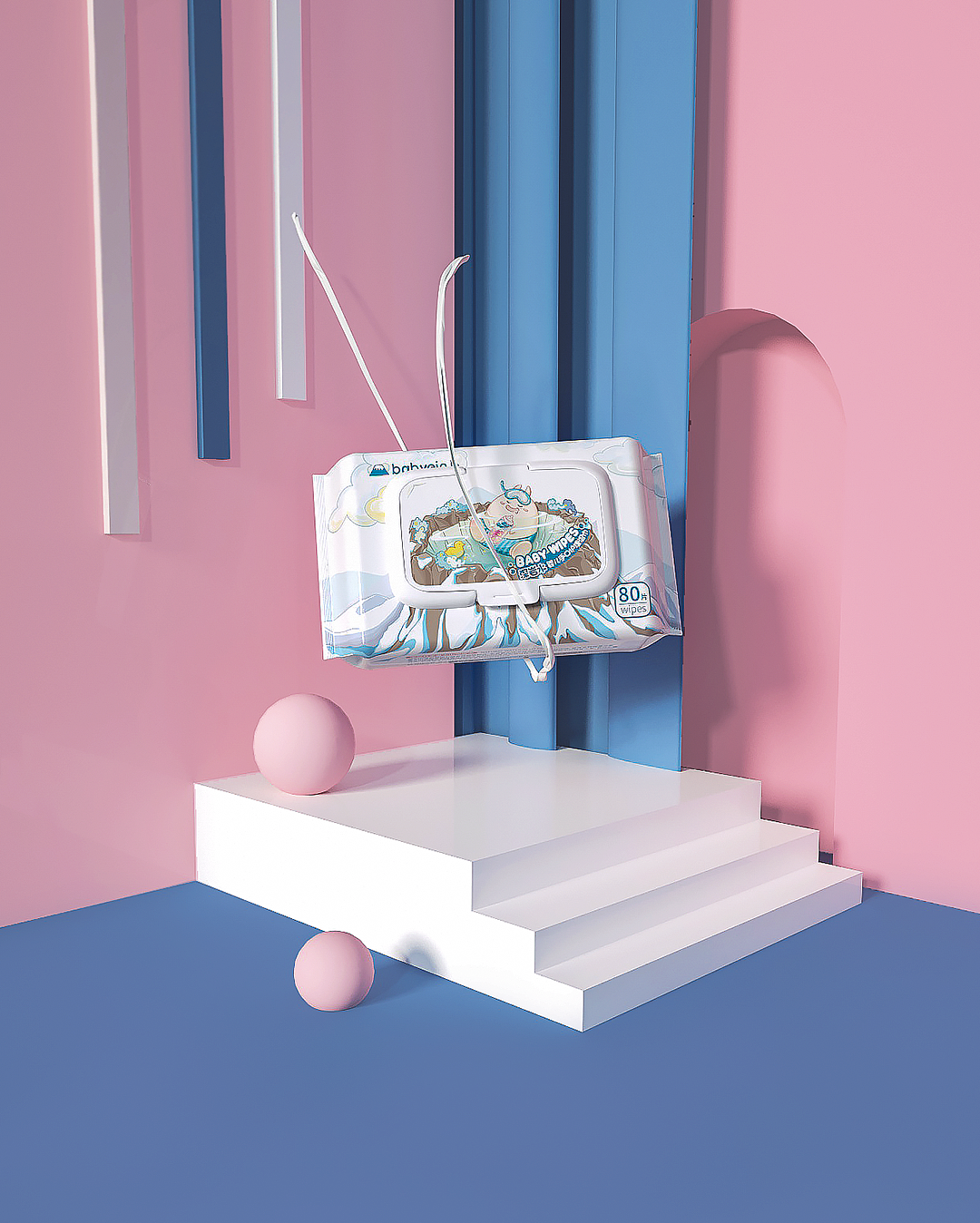 母婴用品 - 建模渲染（图ZMTg3MjA1NTE2） - 场景 - 站酷设计师九伍原创素材 - 站酷ZCOOL