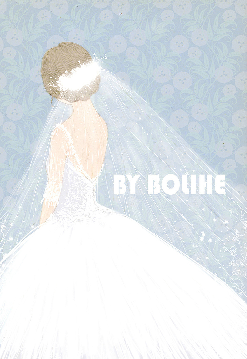 婚纱系列（图ZMjQ1MTMxNzY=） - 商业插画 - 站酷设计师玻璃盒BOLIHE原创素材 - 站酷ZCOOL