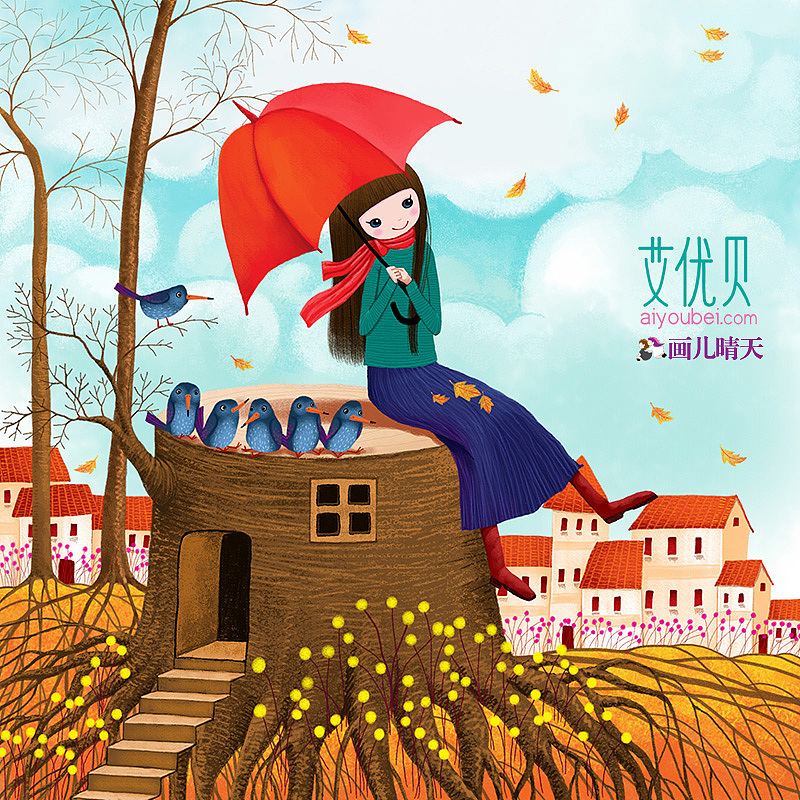 画儿晴天艾优贝唯美插画系列（图ZMTgxNzU4MDg=） - 商业插画 - 站酷设计师画儿晴天原创素材 - 站酷ZCOOL