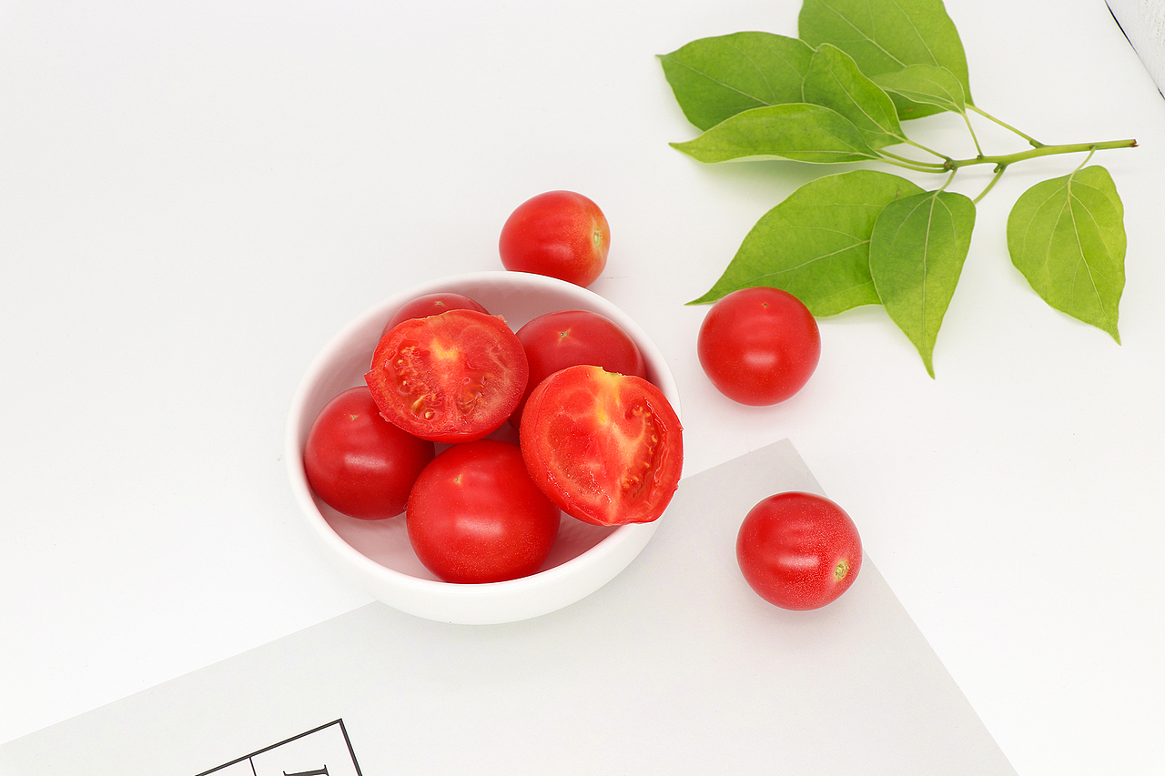 一组圣女果小番茄食物摄影图片