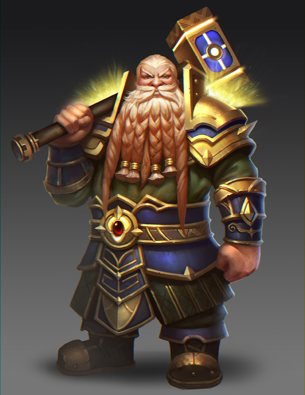 矮人|插画|游戏原画|曲洪卫_原创作品-站酷zcool