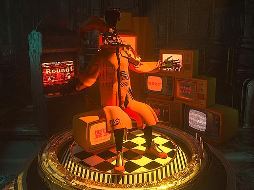 愚人节小丑c4d（个人主页-ZNDQwNDkyODA=） - 海报 - 站酷设计师虎躯猛震原创素材 - 站酷ZCOOL