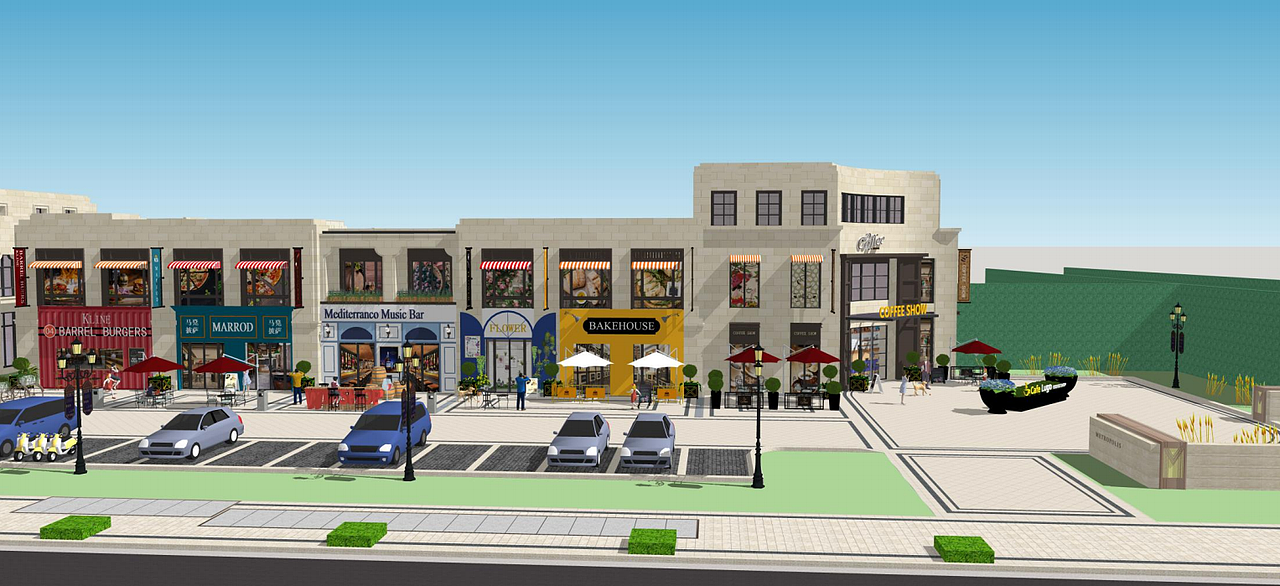 美式商业街设计