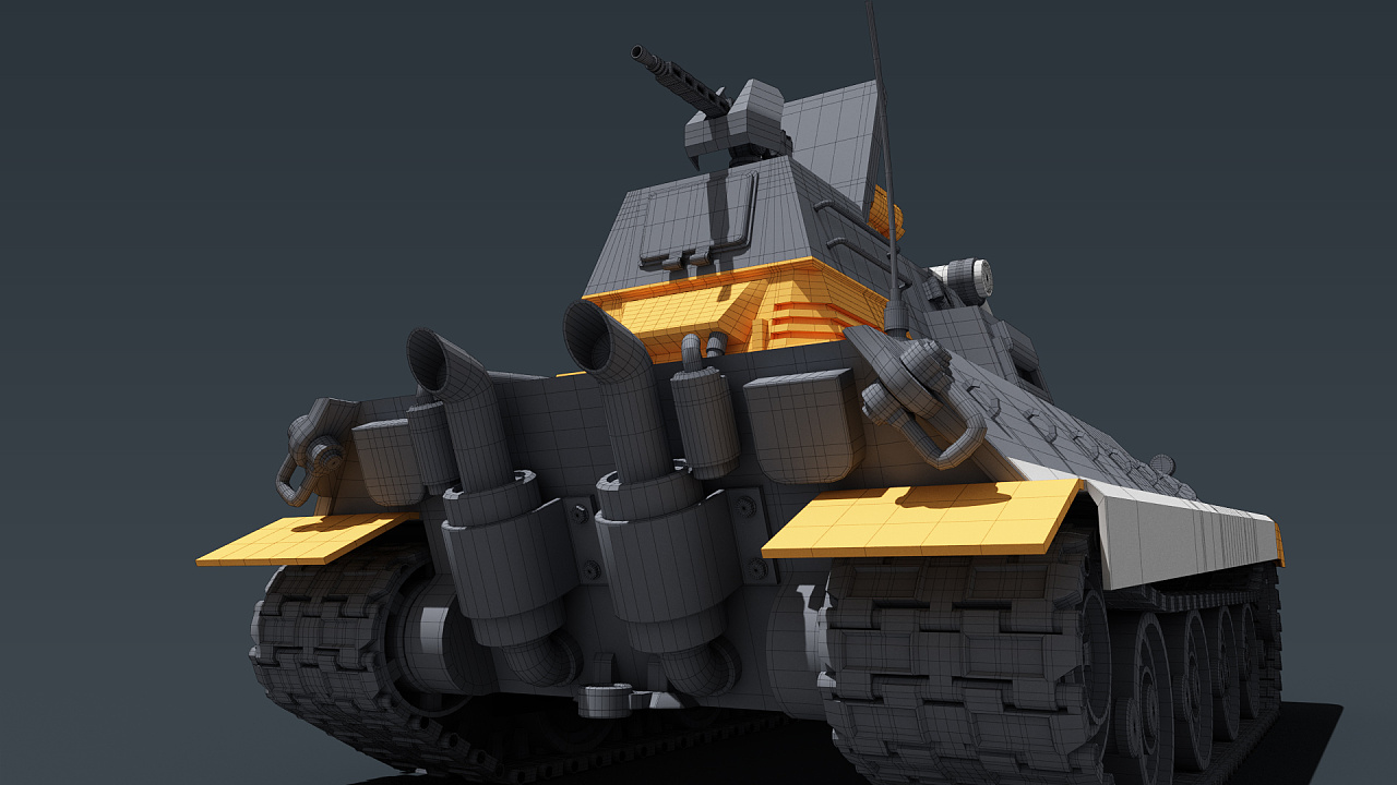 红警载具——德军坦克杀手|三维|机械/交通|旋转奶牛 - 原创作品