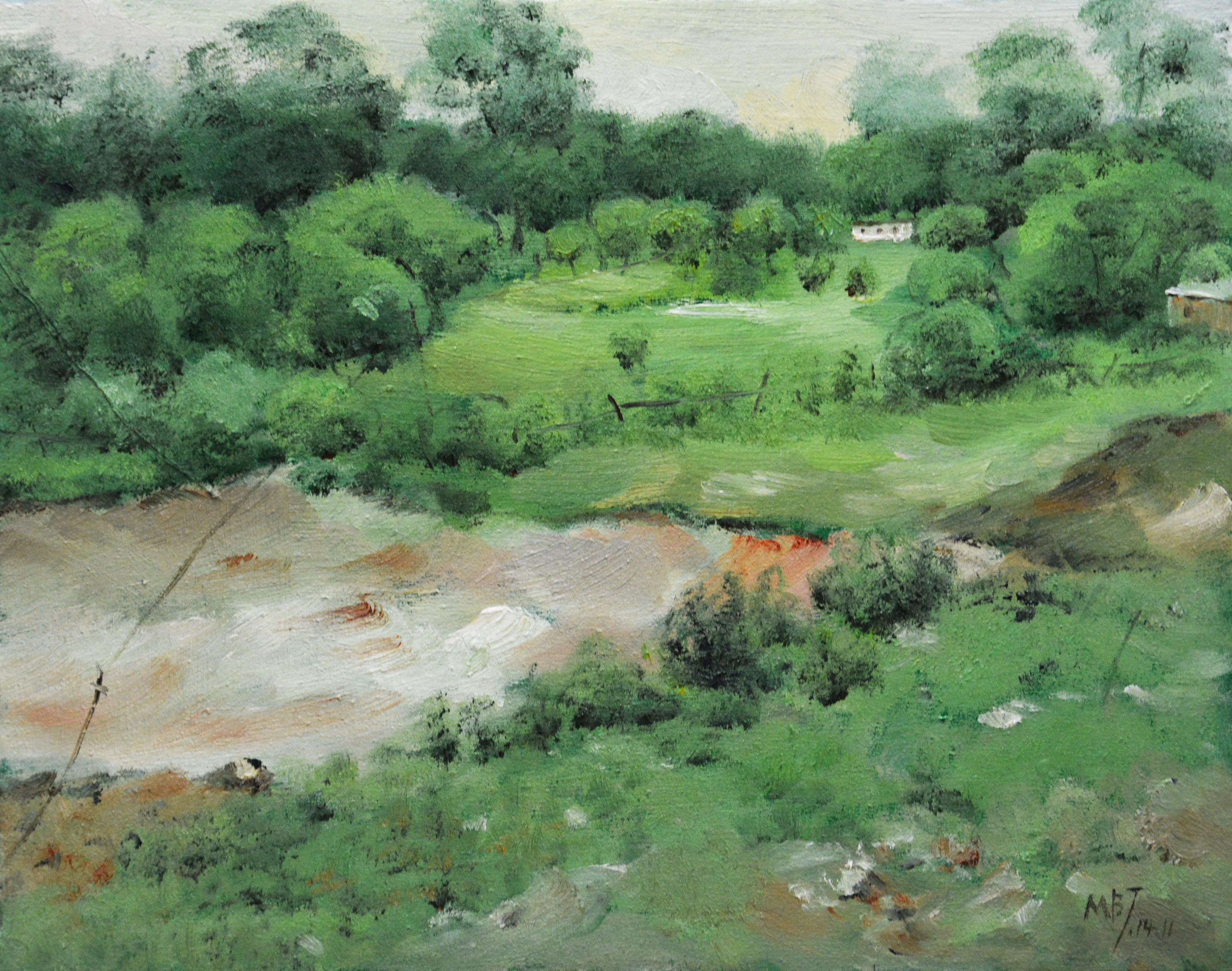 《在绿色中游荡》|纯艺术|油画|mbj932008 - 原创作品 - 站酷 (zcool)