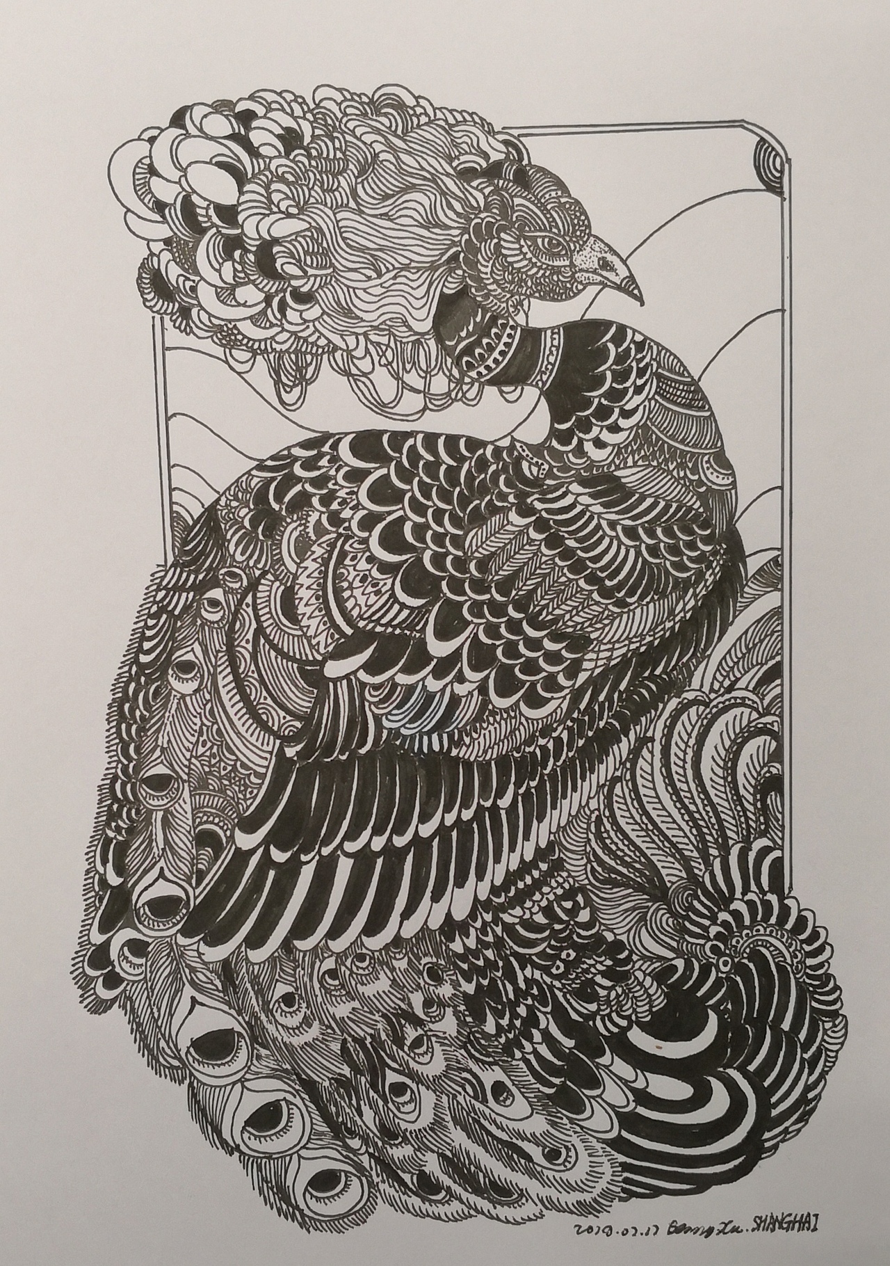 摹黑白线描（图ZMTY4MDA2MzA4） - 新锐潮流插画 - 站酷设计师Z65027455原创素材 - 站酷ZCOOL