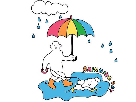 下雨天（个人主页-ZNTgwODA0MjQ=） - 创作习作 - 站酷设计师热金橘原创素材 - 站酷ZCOOL