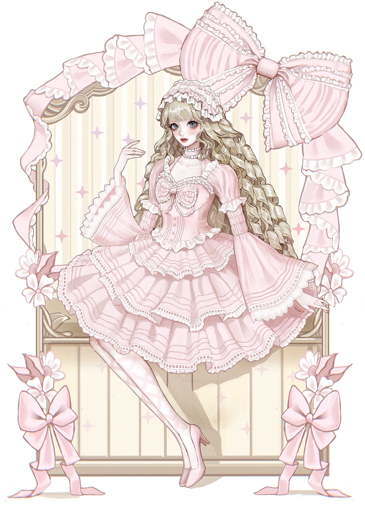 立绘| 粉色甜心|插画|商业插画|cyaoi悦怡 - 原创作品 - 站酷 (zcool)