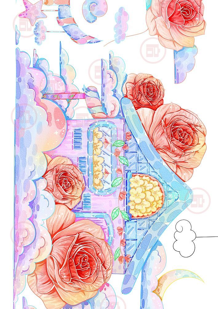 云上花房（圖ZMzQ1MTExMTI4） - 繪本 - 站酷設(shè)計(jì)師啟喵喵原創(chuàng)素材 - 站酷ZCOOL