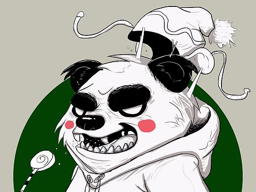 熊猫大侠（个人主页-ZMzEwNjgxMTY=） - 商业插画 - 站酷设计师摇头菌原创素材 - 站酷ZCOOL