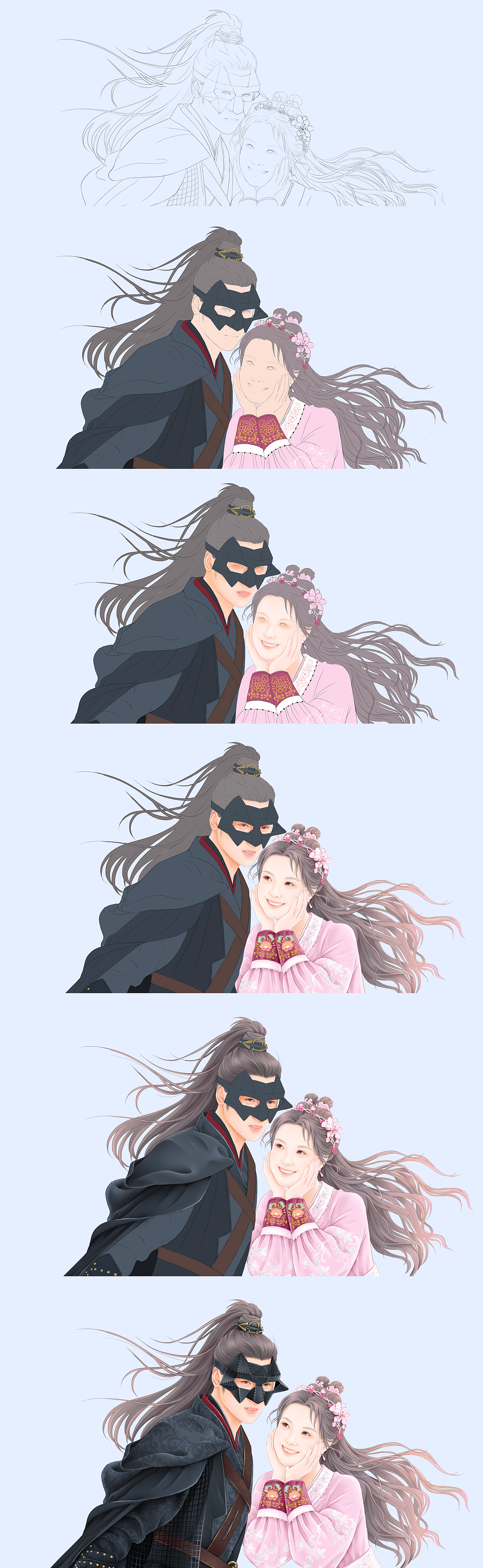 《花好月又圆》（图ZMjU5MDUxMTUy） - 商业插画 - 站酷设计师才仙插画原创素材 - 站酷ZCOOL