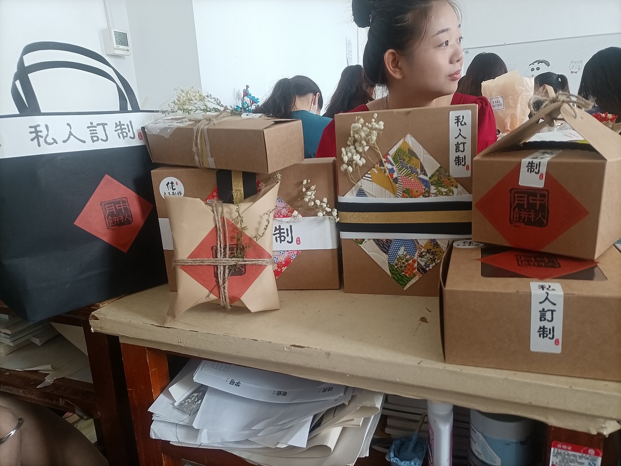 中秋月饼盒系列包装盒设计