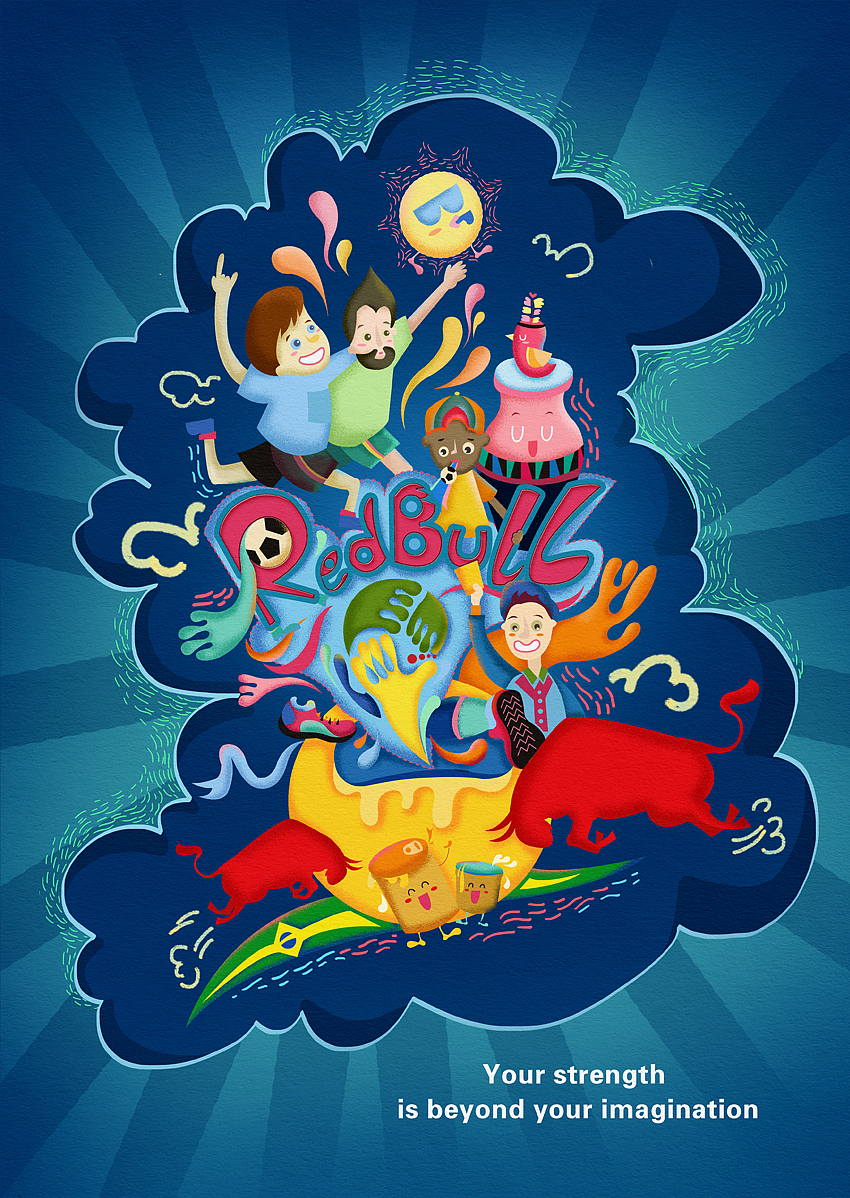 2014里约世界杯——high（图ZMTYzNDkzODA=） - 商业插画 - 站酷设计师昭元蛋白原创素材 - 站酷ZCOOL