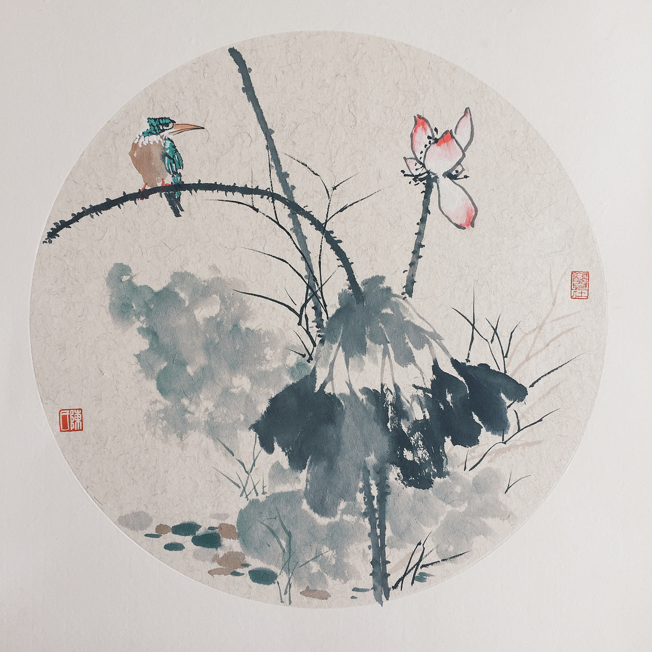 || 国画 || 花鸟 · 斗方小品（图ZNDg2MTA5MjA=） - 绘画 - 站酷设计师鲲Quinn原创素材 - 站酷ZCOOL