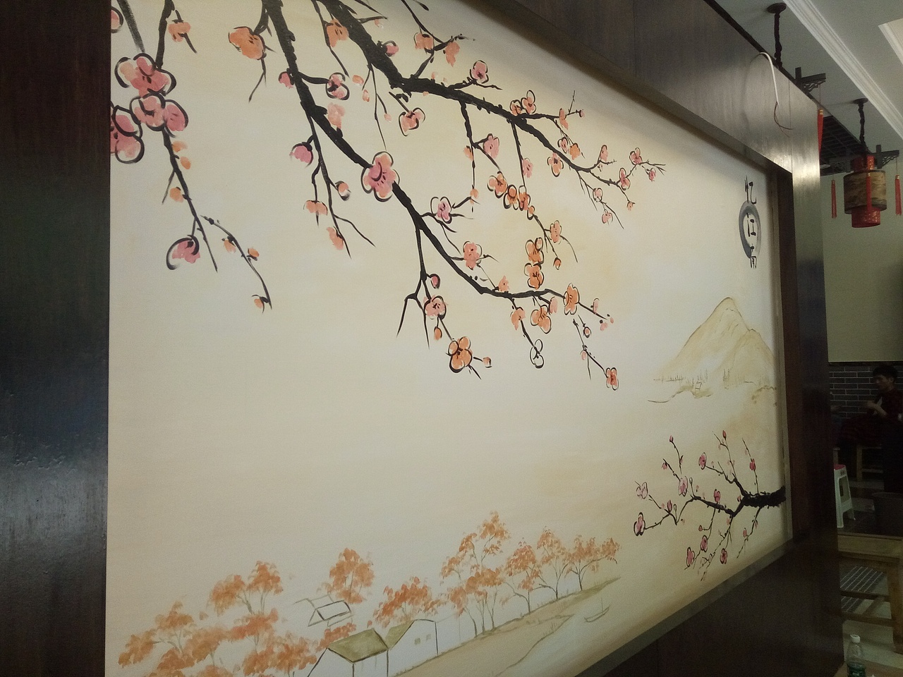 火锅店墙绘,餐饮墙绘,串串店墙绘,成都墙绘