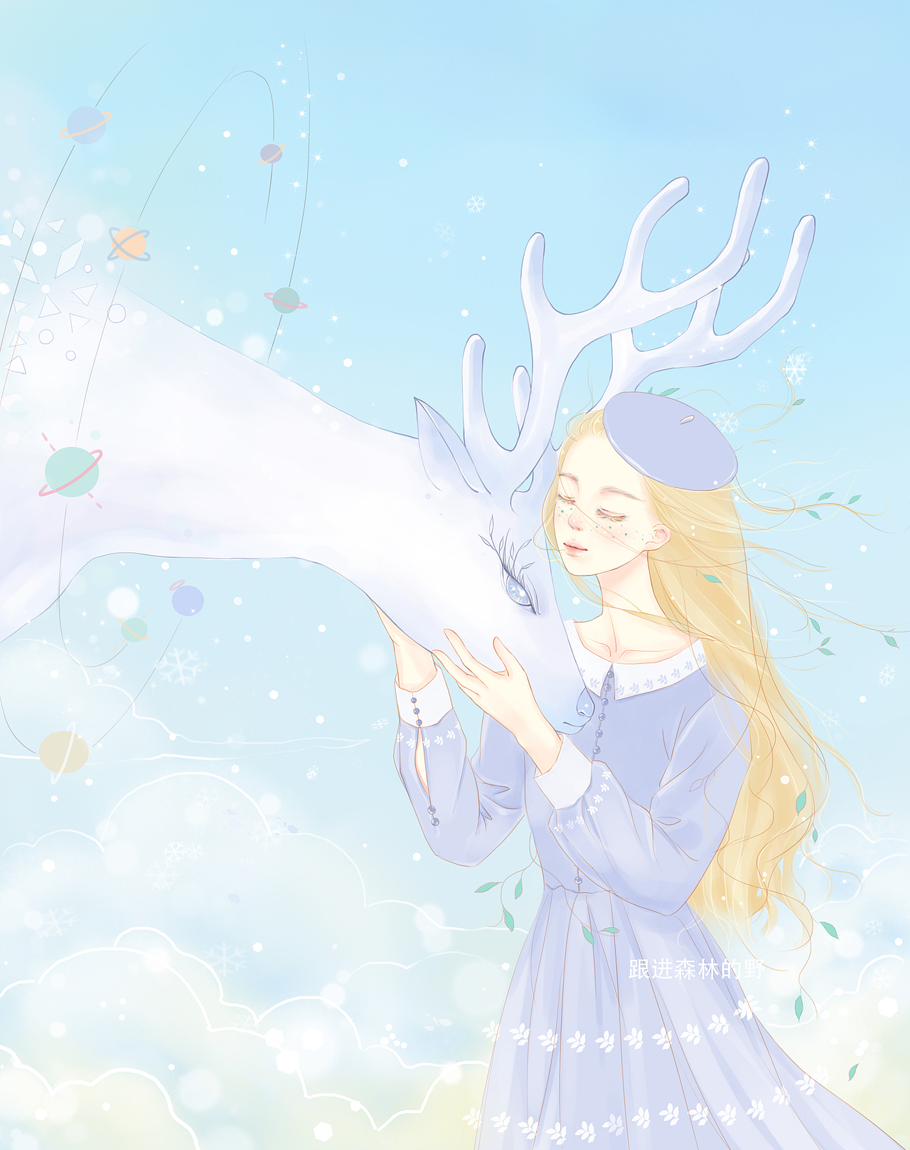 鹿……（图ZMTM1NDY5Njcy） - 创作习作 - 站酷设计师画画的在野原创素材 - 站酷ZCOOL