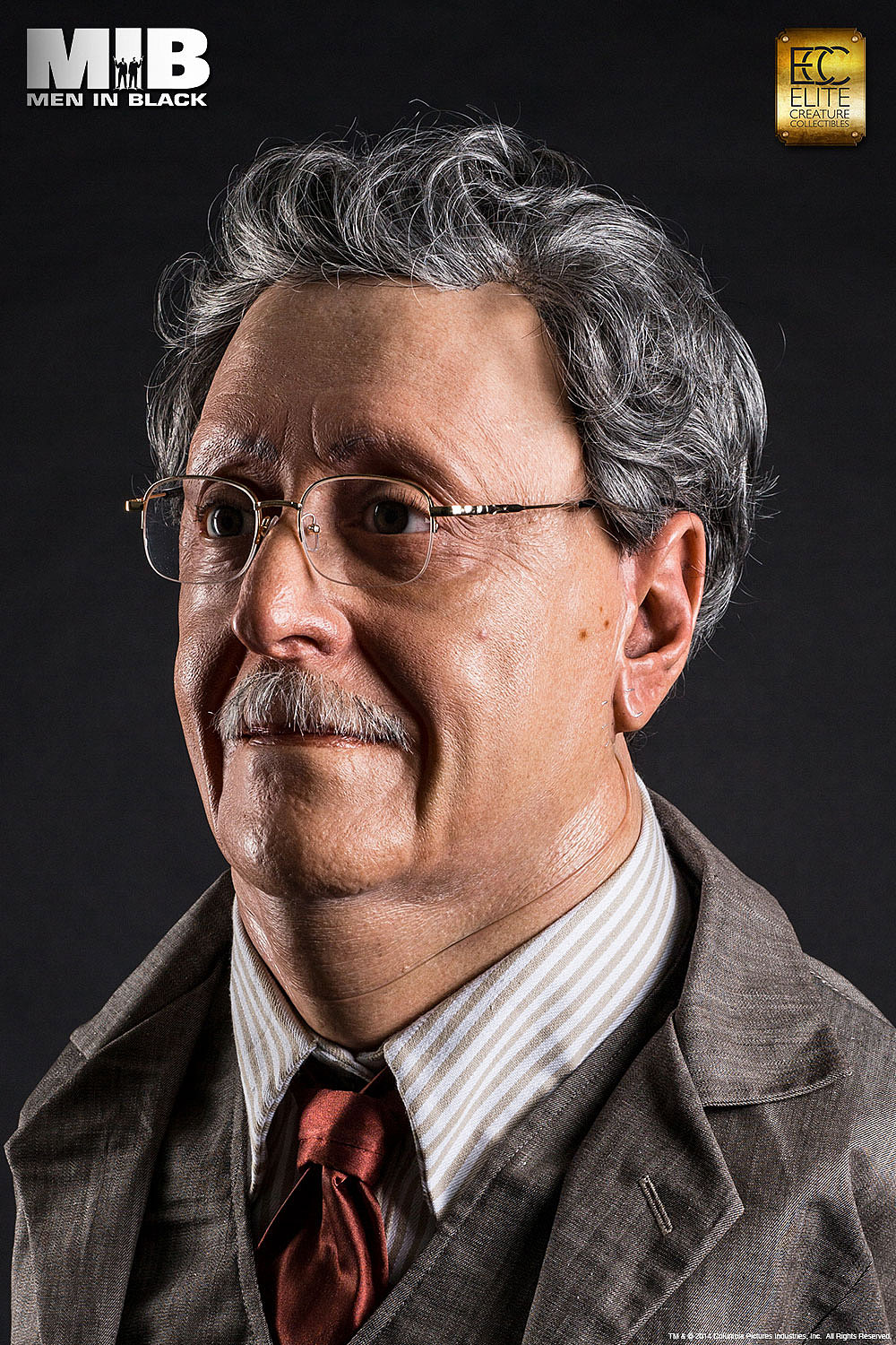 ecc好莱坞团队黑衣人mib罗森伯格授权特效展示胸像