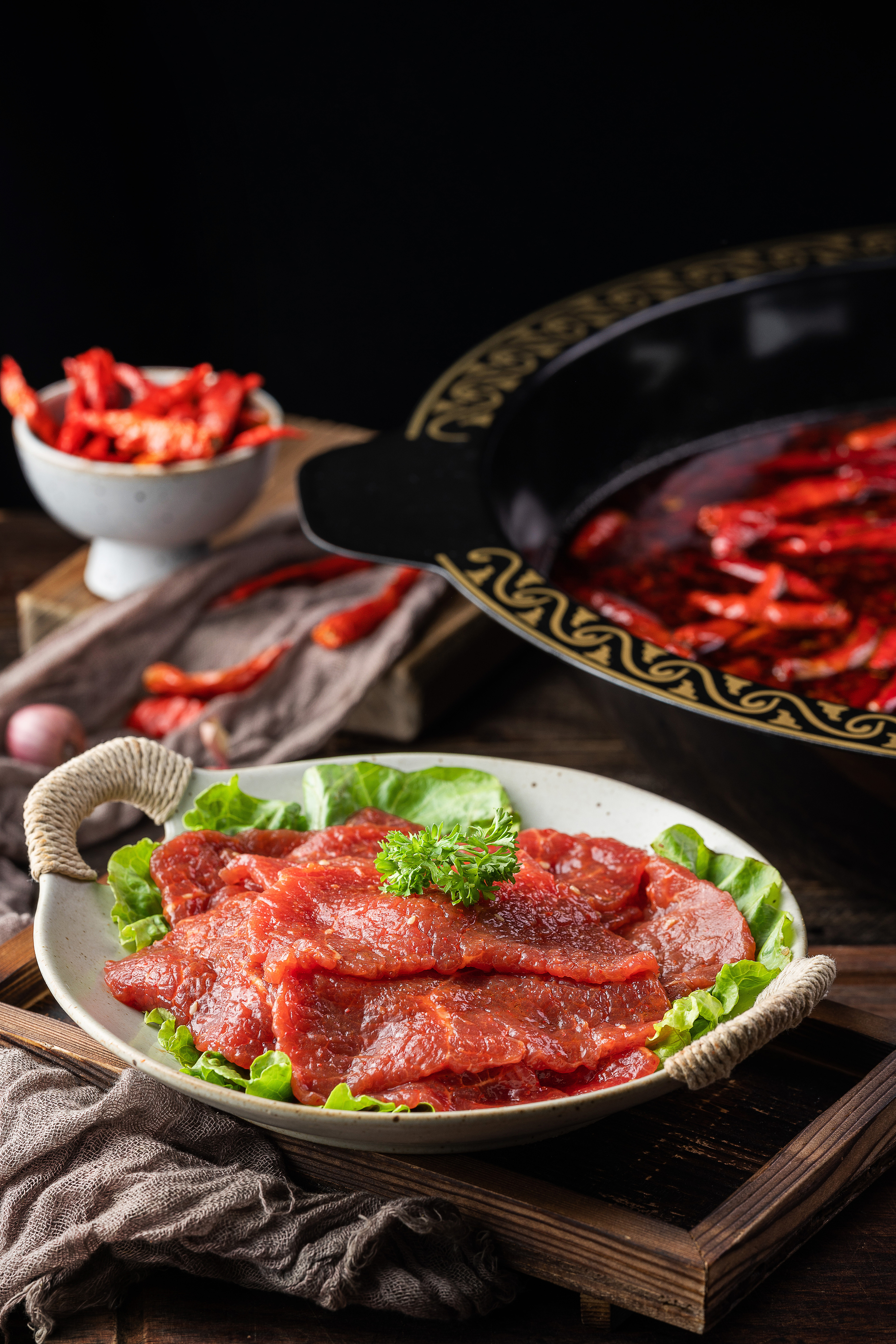 川味火锅-嫩牛肉 千层肚|摄影|静物|人肥是非多的亮仔 - 原创作品