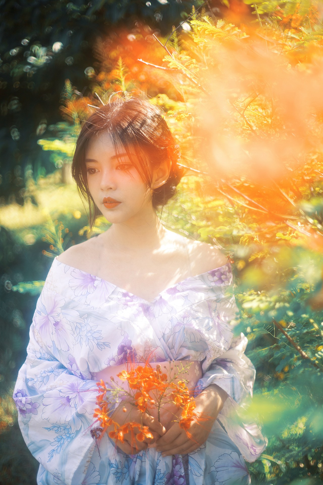 摇曳花荫（图ZMjA4MzAxMzI4） - 人像摄影 - 站酷设计师困在slin啊原创素材 - 站酷ZCOOL